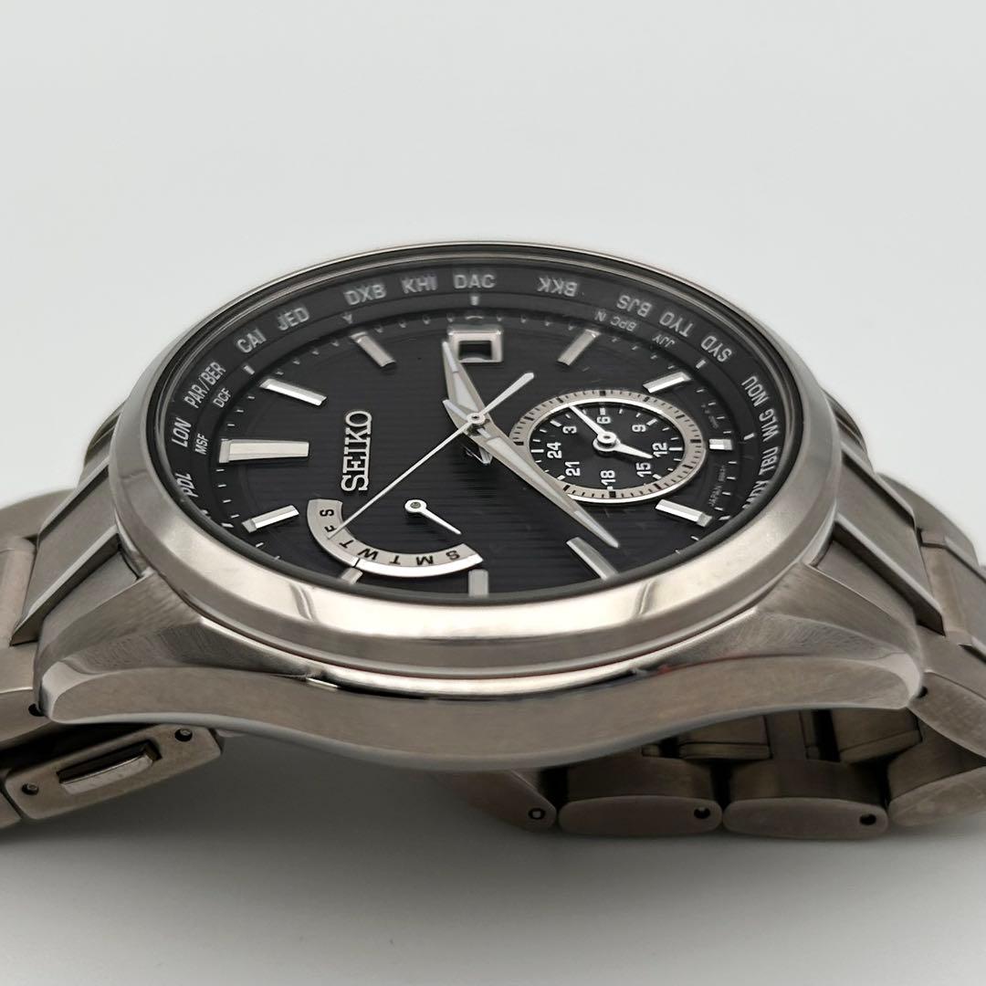 【付属品完備 稼働】 SEIKO ブライツ8B63-0AV0 電波ソーラー