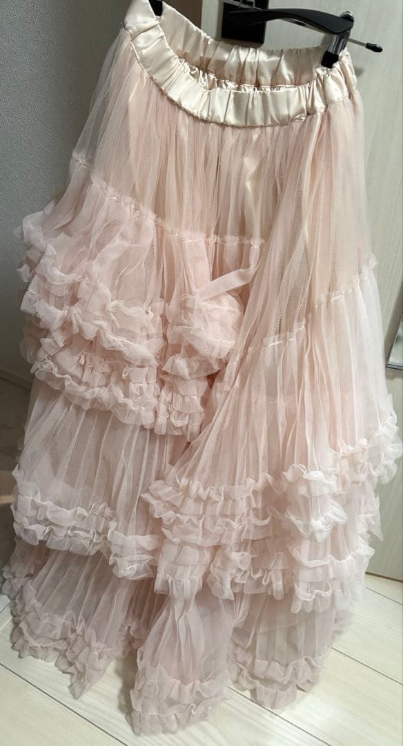Ballerina blooming tulle skirt ピンク