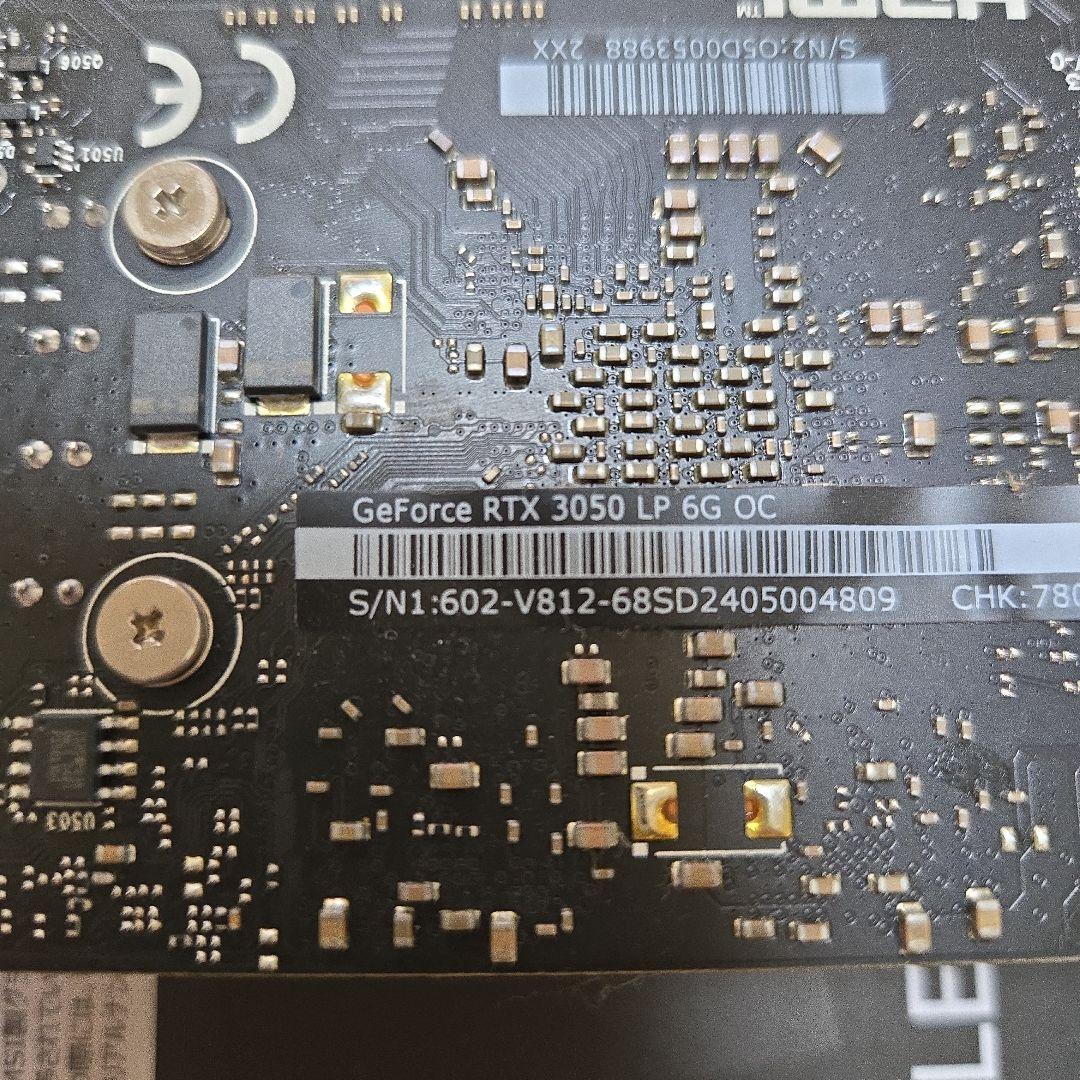 グラフィックボード・グラボ・ビデオカード MSI GeForce RTX 3050 6GB LP OC