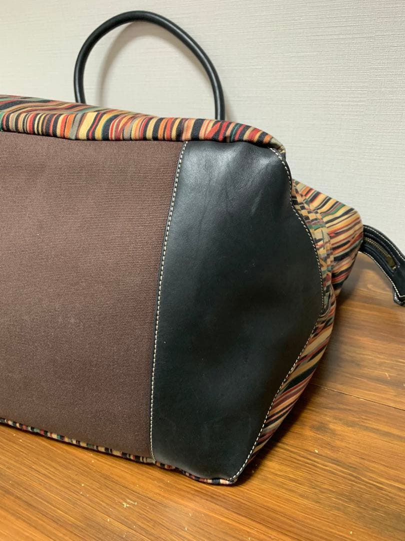 [PAUL SMITH] ヴィンテージマルチストライプ ラージトートバッグ