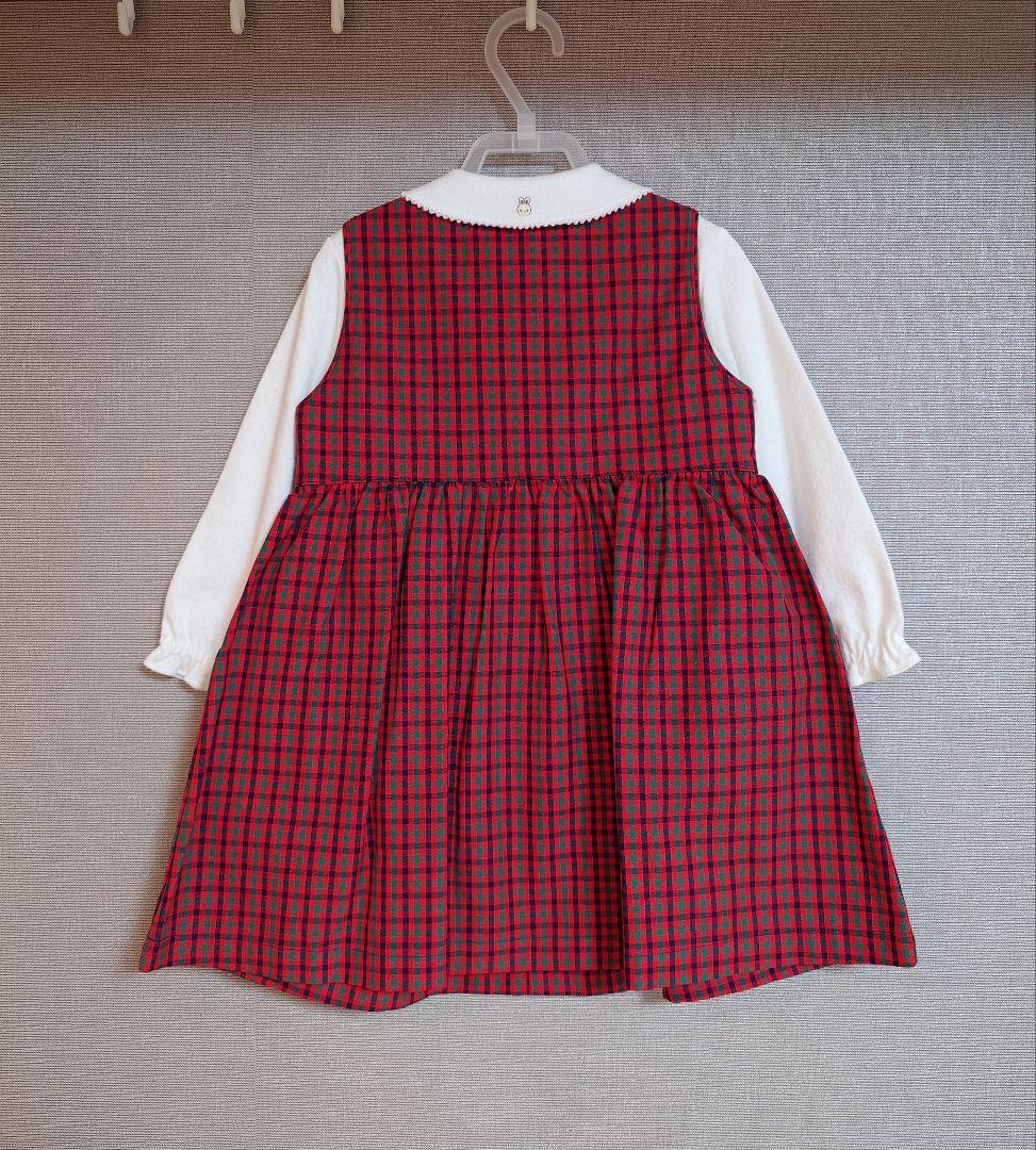 【toshi】familiar ジャンパースカート とブラウスのセット