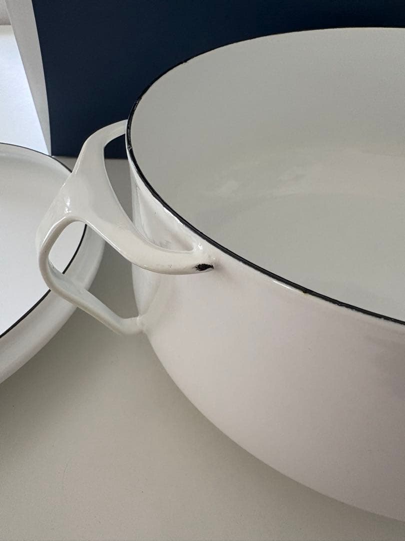 【美品】DANSK ダンスク コベンスタイル 両手鍋　ホワイト 26cm IH