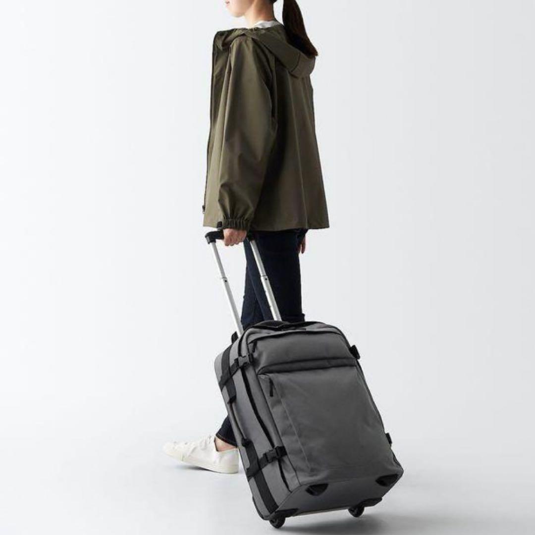 無印良品 撥水ソフトキャリーケース ダークグレー40L