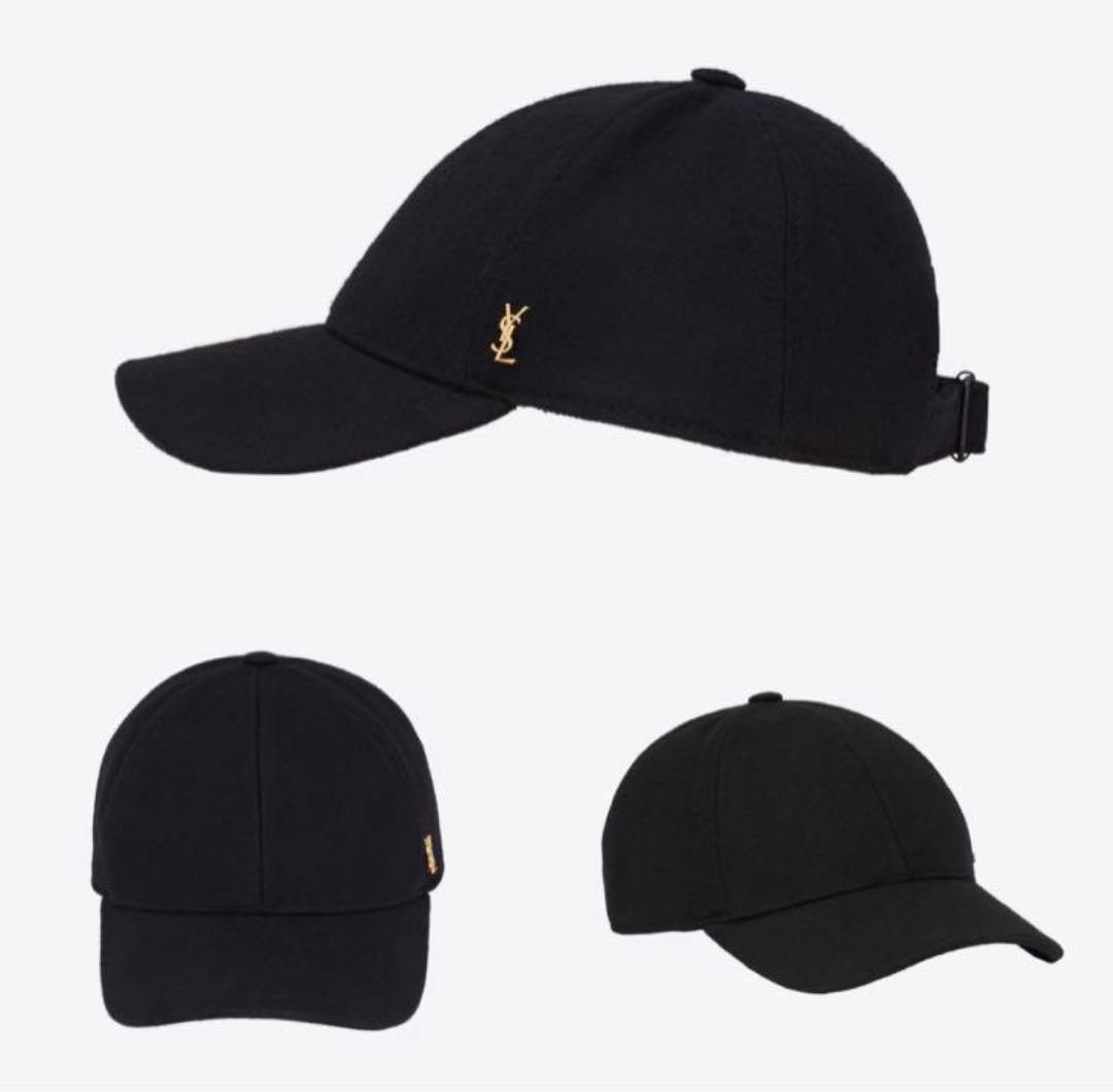 Saint Laurent フェルトベースボールキャップ