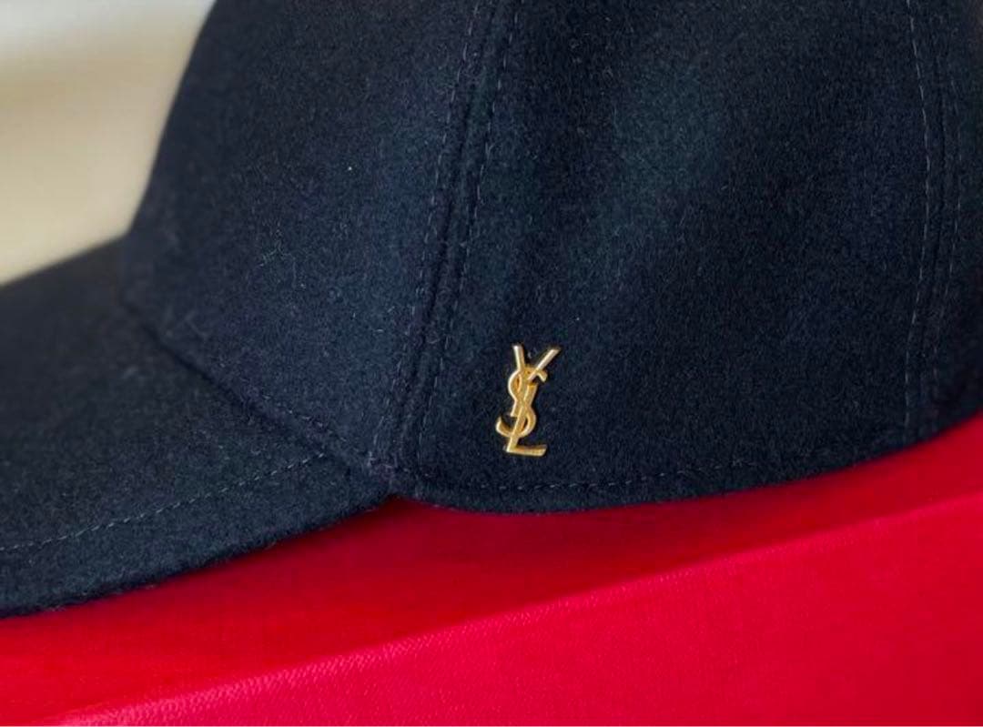 Saint Laurent フェルトベースボールキャップ