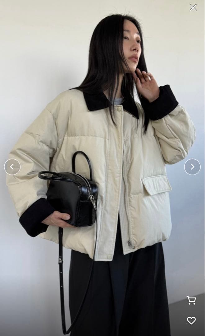 Didot.show room ワークジャケットダウン　アイボリー