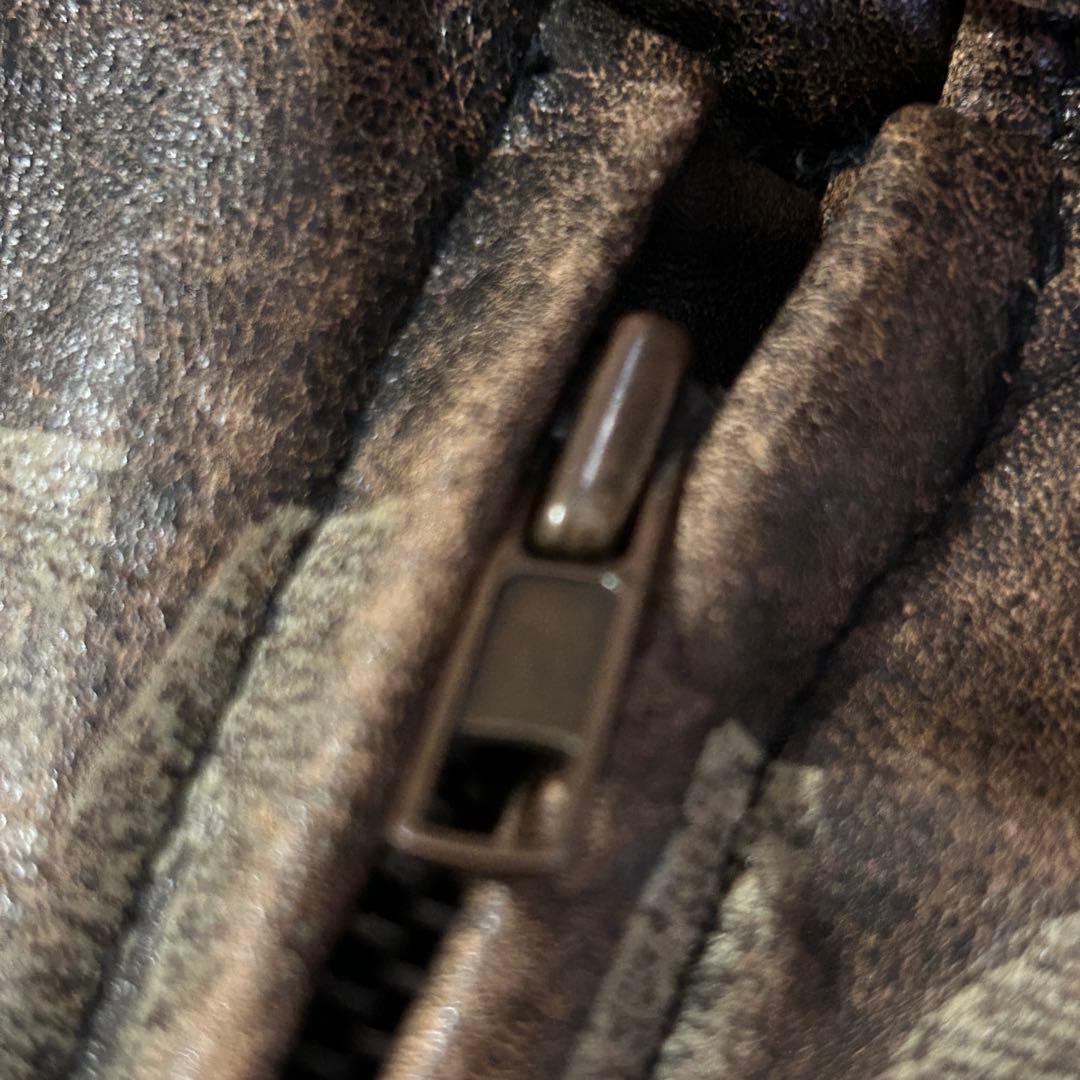 A386 ドッグファイト 革ジャン 牛革 裏キルティング バイカー 5サイズ