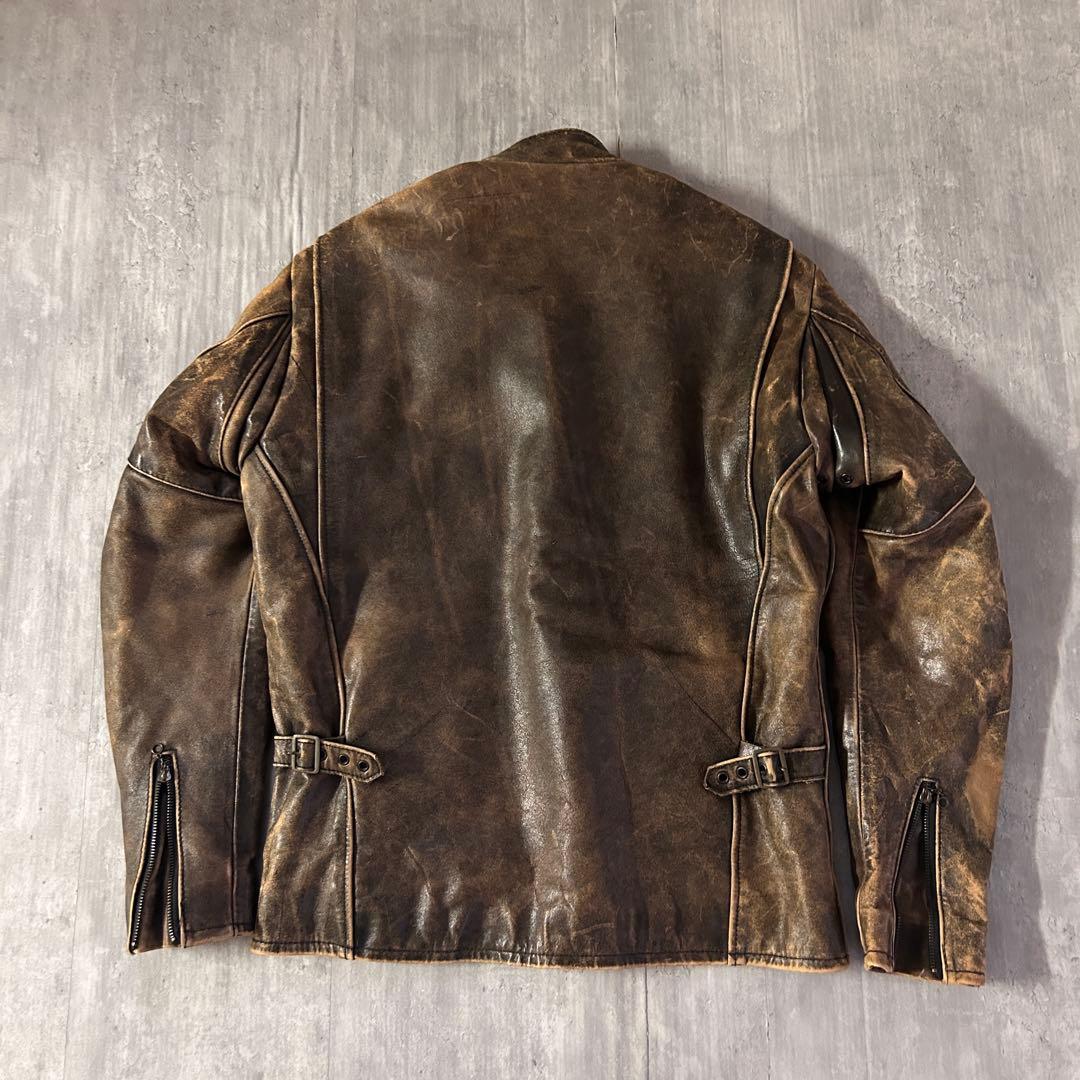 A386 ドッグファイト 革ジャン 牛革 裏キルティング バイカー 5サイズ