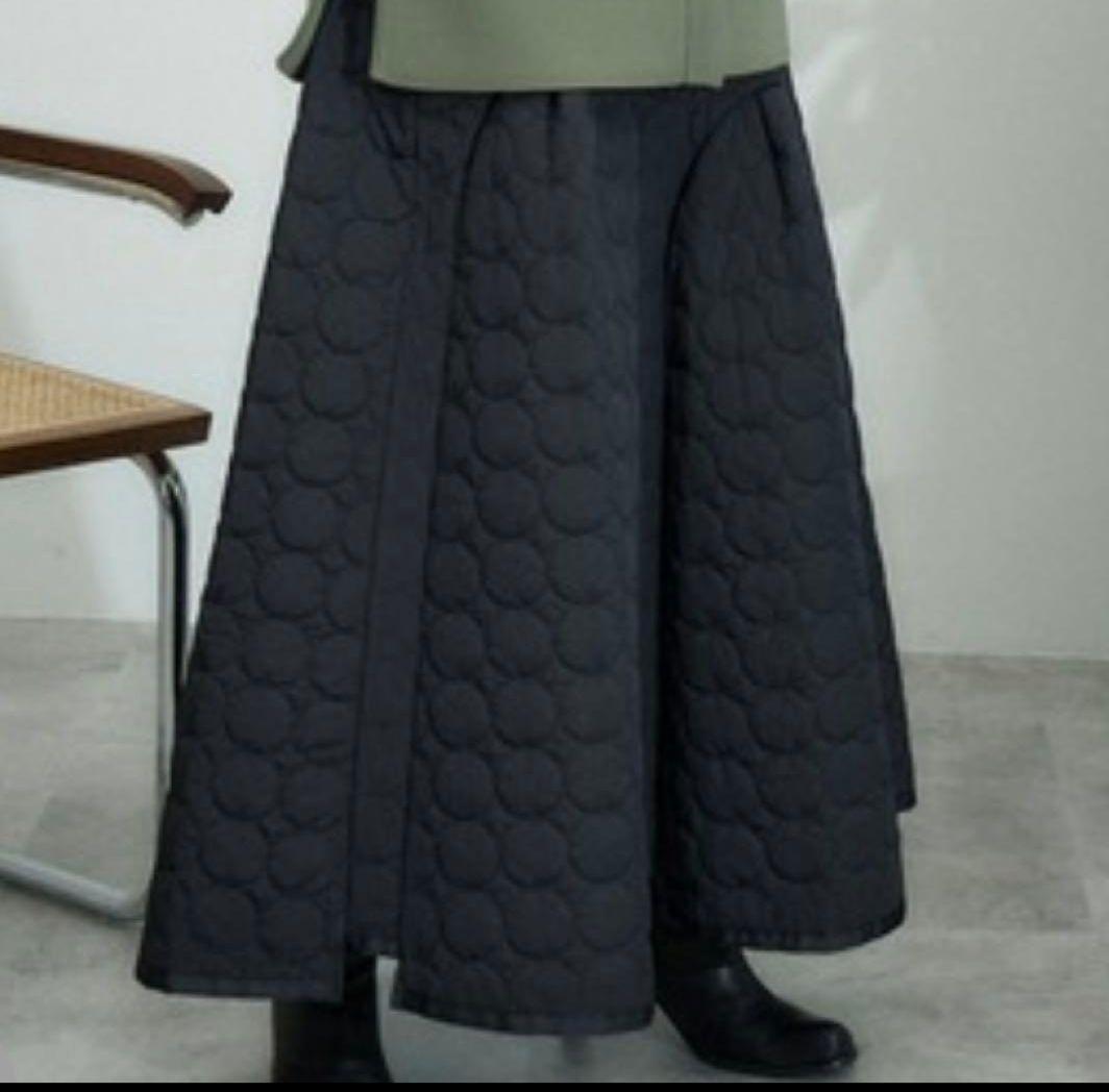 UN3D アンスリードサークルキルティングスカート38