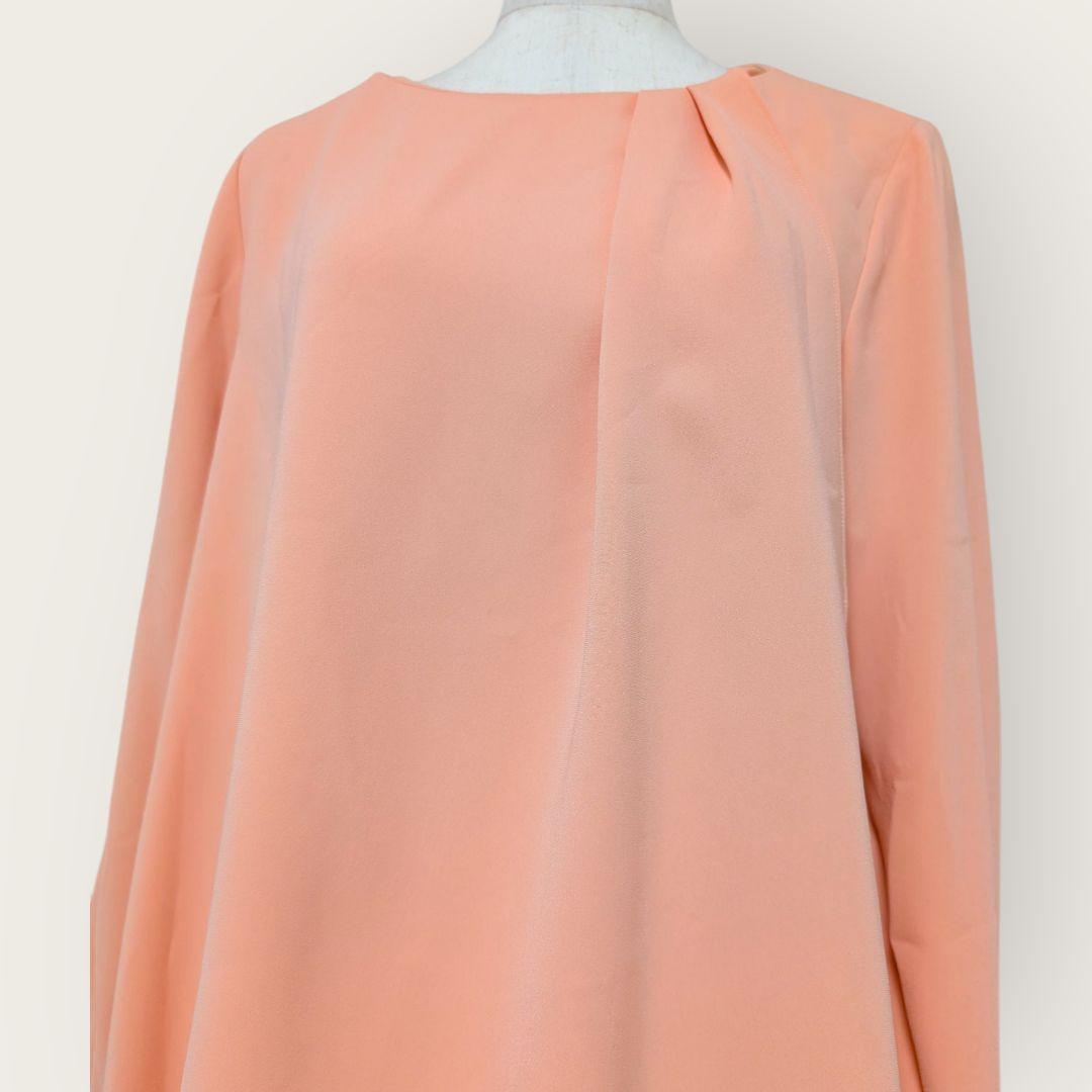 【新品タグ付】ダーマコレクション サーモンピンク ブラウス 13号 DAMA