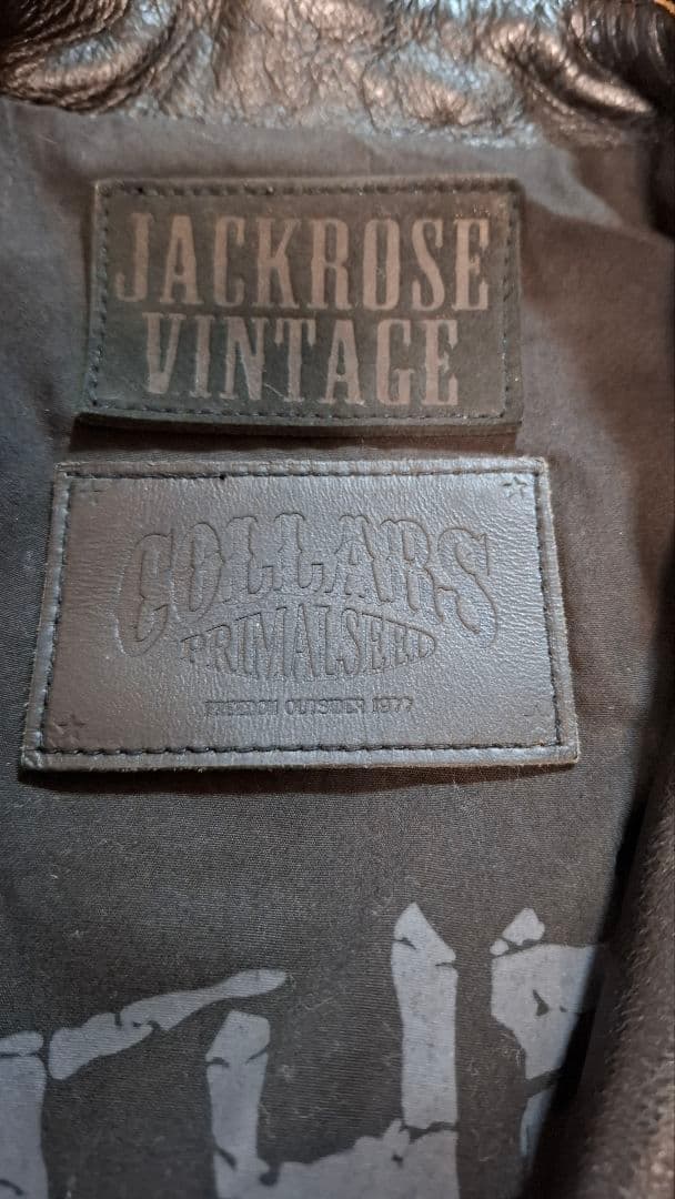 【美品・希少】ジャックローズ × カラーズ 武装戦線 ライダースジャケット牛本革