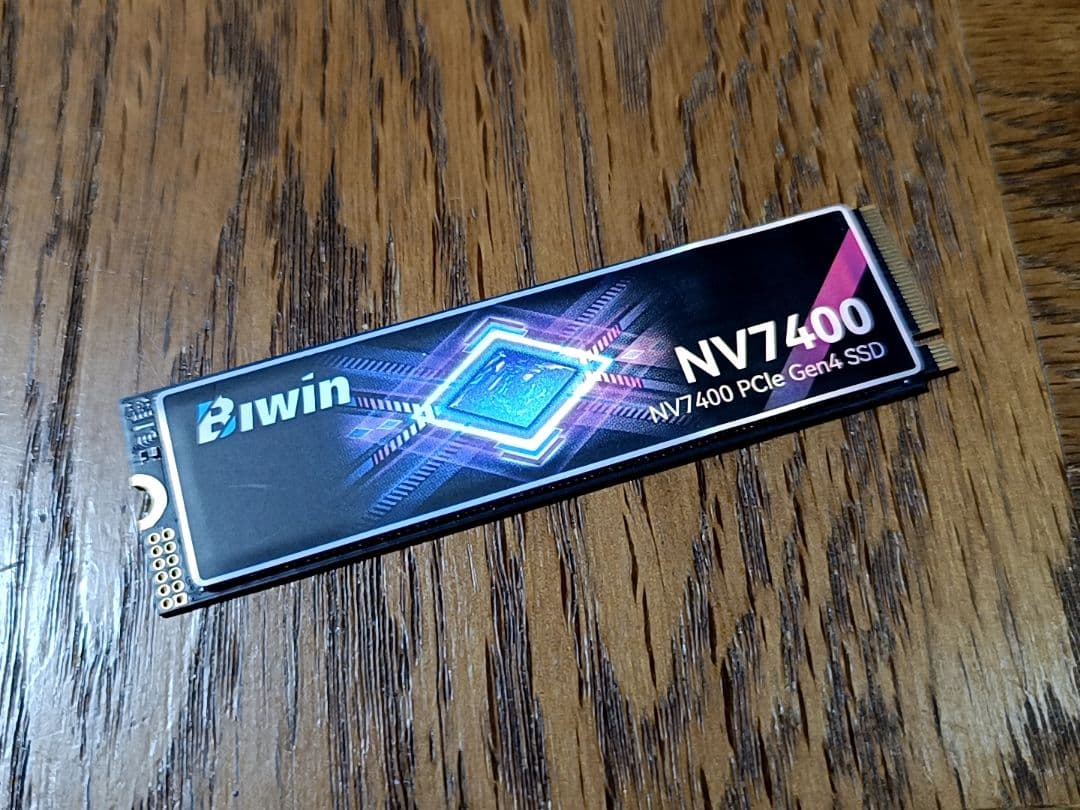 Biwin M.2 SSD2TB NVMe PCIe Gen4.0片面実装TLC