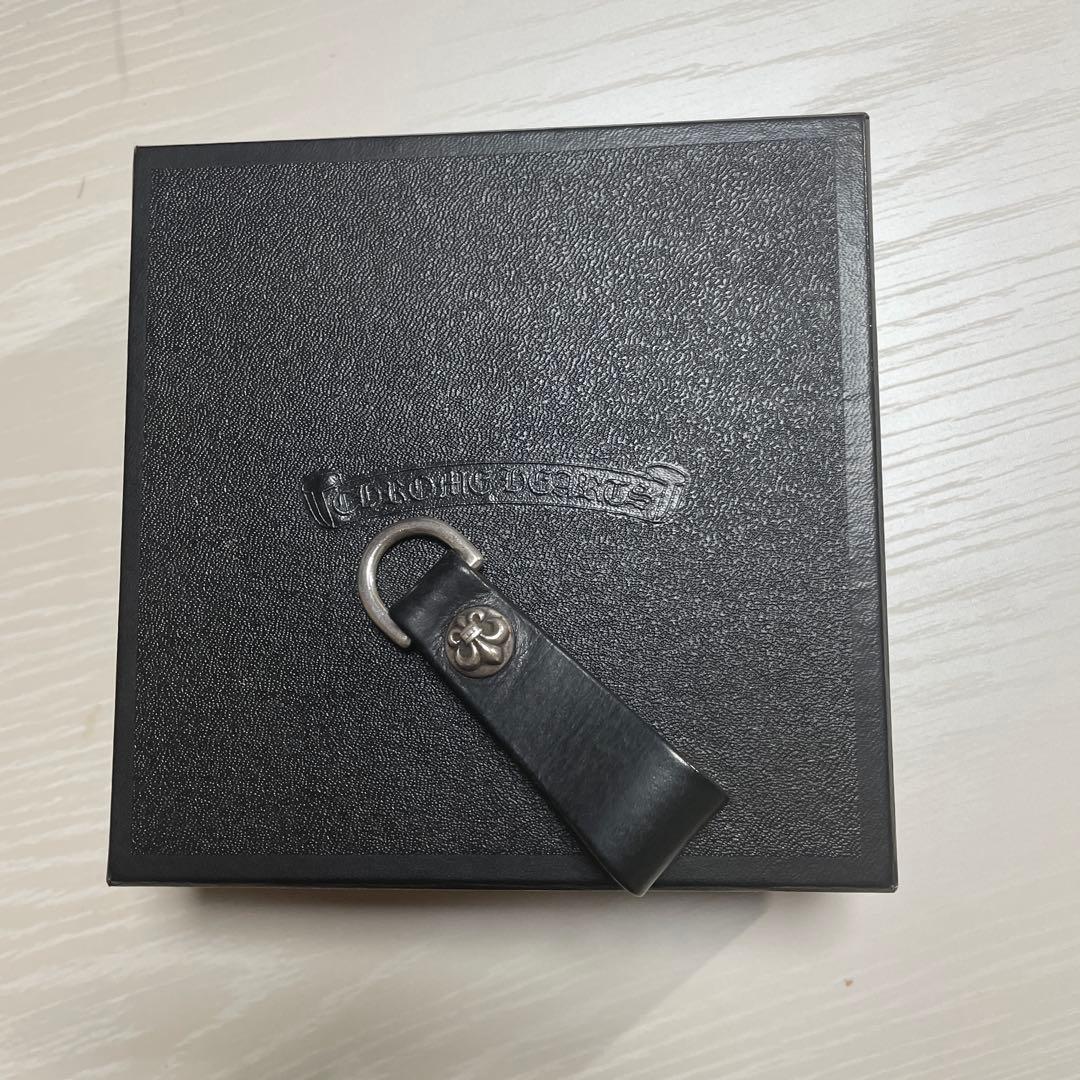 クロムハーツCHROMEHEARTS.レザークロスボールベルトループDリング