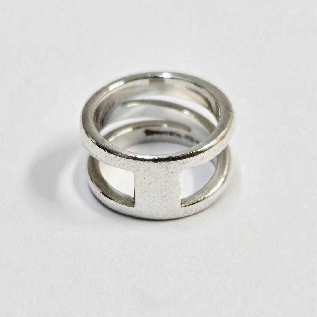 ティファニー　TIFFANY&CO.　オープンダイアゴナル　リング　SV925