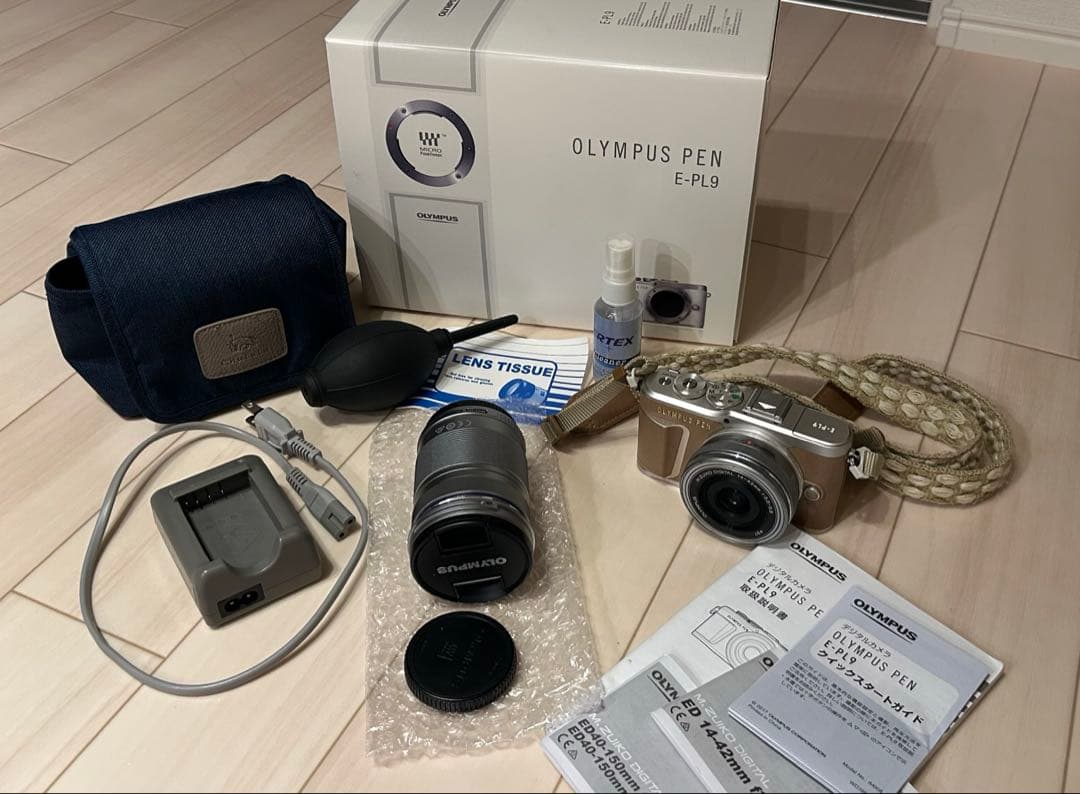 【値下げ美品】olympas pen E-PL9 ブラウン ダブルズームキット