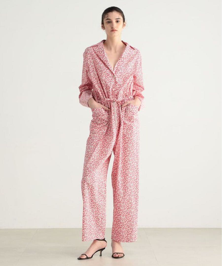 〈BACCA〉サマーリバティ コットンコンビネゾン