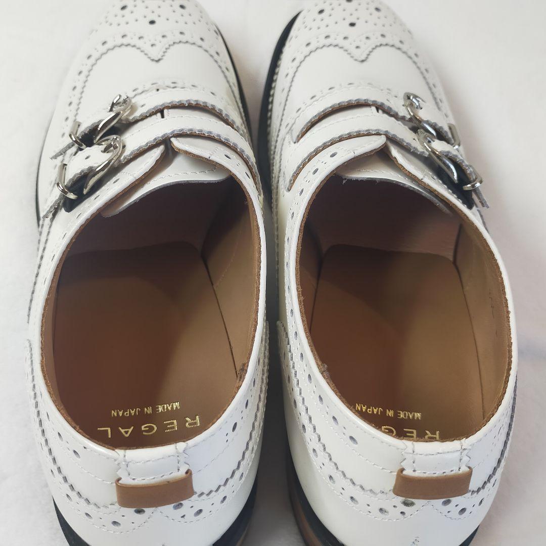 リーガル　ウィングチップ　ダブルモンクストラップ　メダリオン 24cm 未使用品