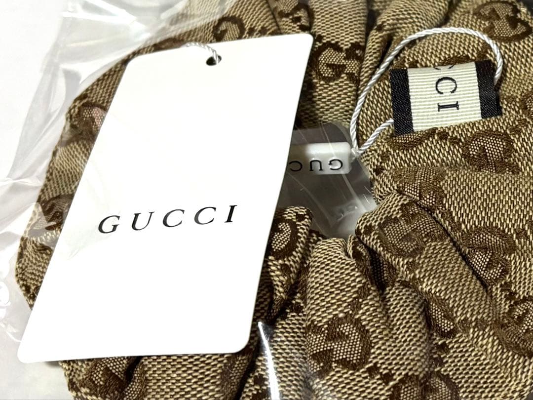 おはる！☆GUCCIグッチ☆ヘアゴムシュシュGGシマレーザー ボックス付