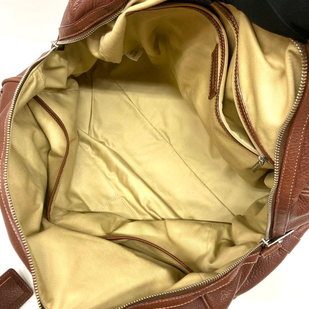 【希少】ポールスチュアート2way ボストンバッグ チャーム レザー ブラウン⭐︎