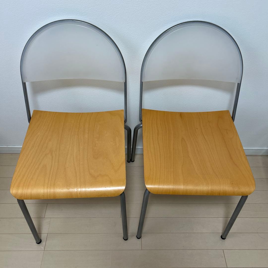 無印良品　イス2脚セット