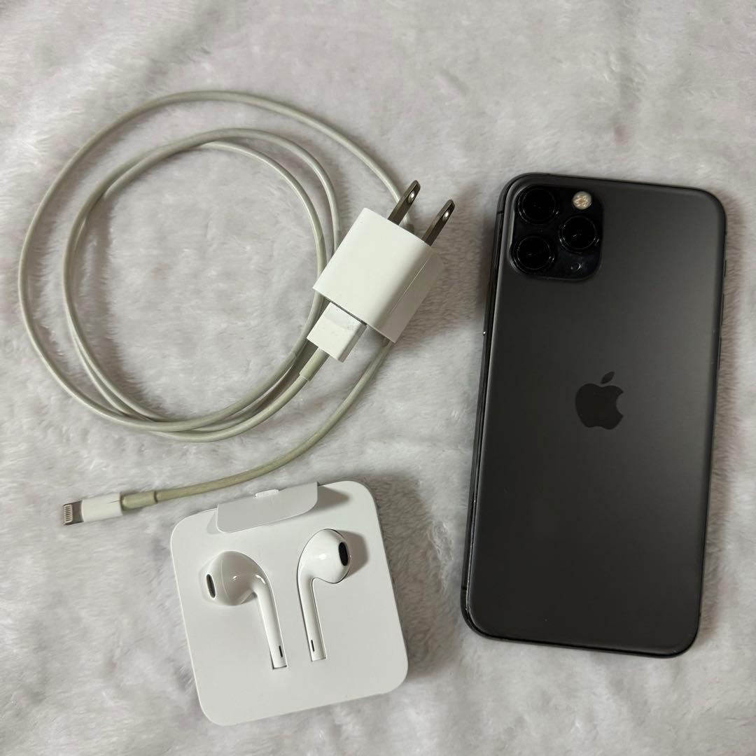 iPhone11pro, Space Gray, 256GB EarPods付