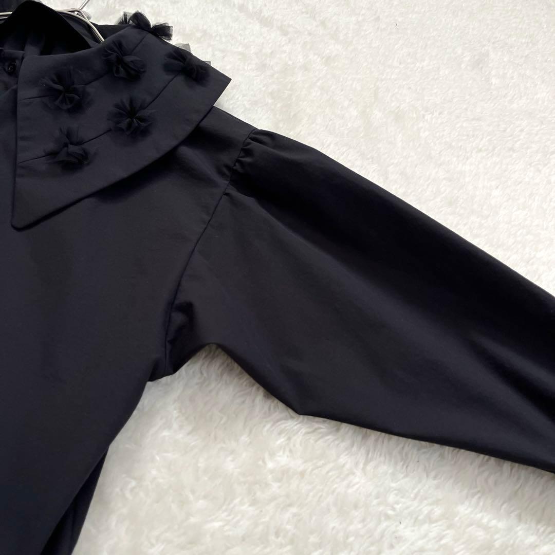 美品　ロージーモンスター　fluffy tulle blouse ブラック