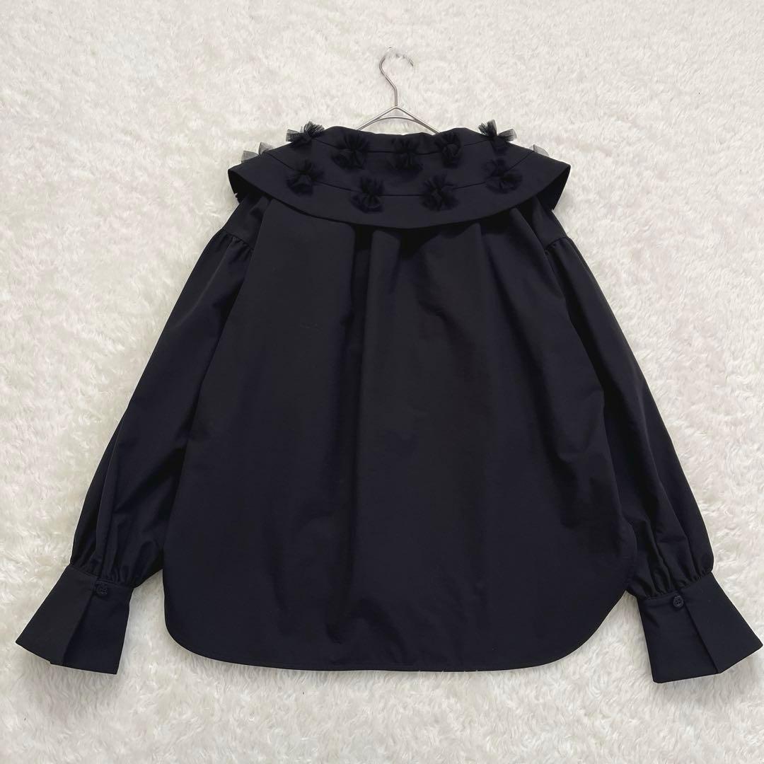 美品　ロージーモンスター　fluffy tulle blouse ブラック