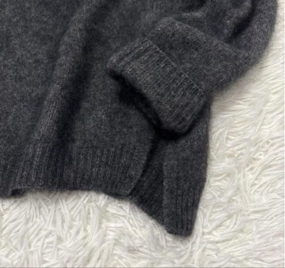 未使用級ミューズドゥドゥーズィエムクラス ふわふわシャギーボート ネックニット