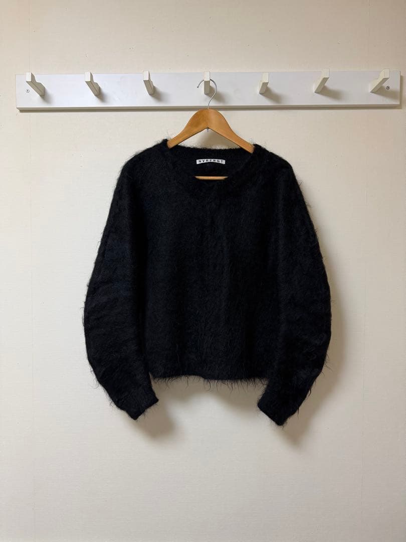 トップス nvrfrgt brushed mohair v-neck sweater