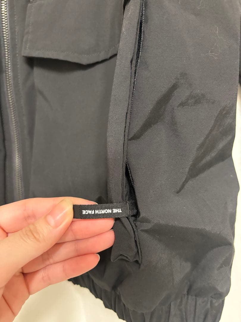 THE NORTH FACE ブラックナイロンジャケット　ホワイトレーベル