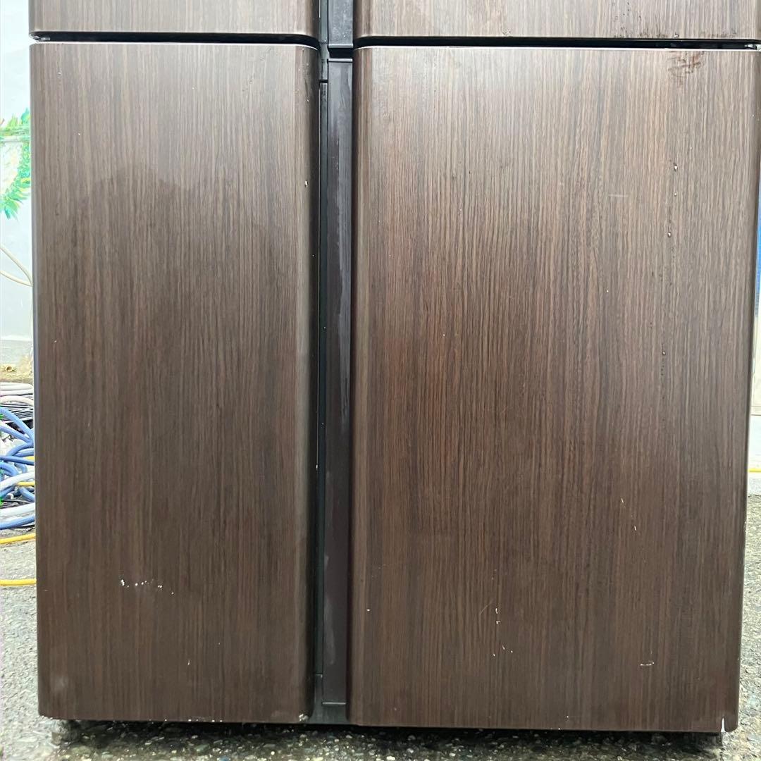 129F AQUA 大型冷蔵庫　500L〜600L  自動製氷機付き　木目調