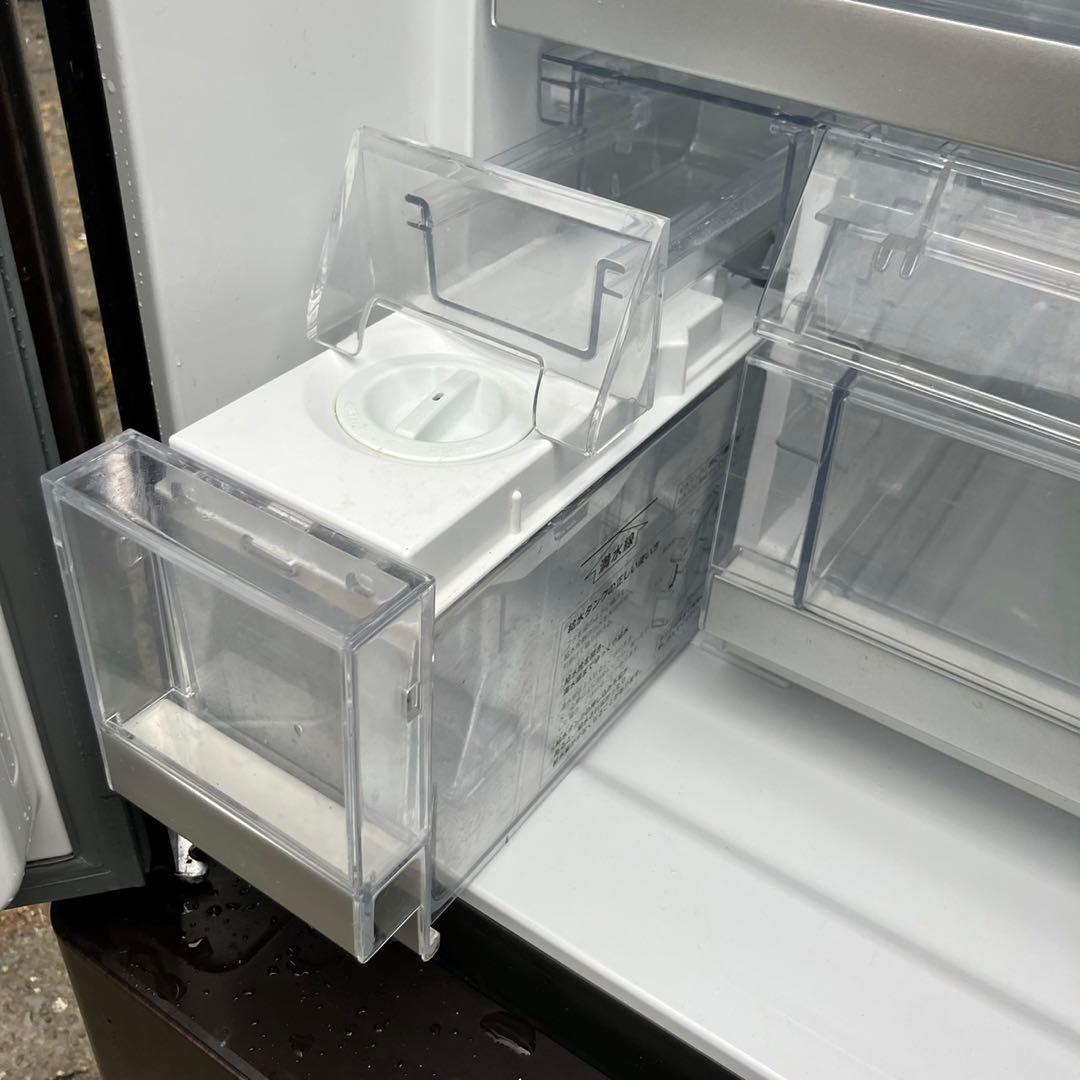 129F AQUA 大型冷蔵庫　500L〜600L  自動製氷機付き　木目調