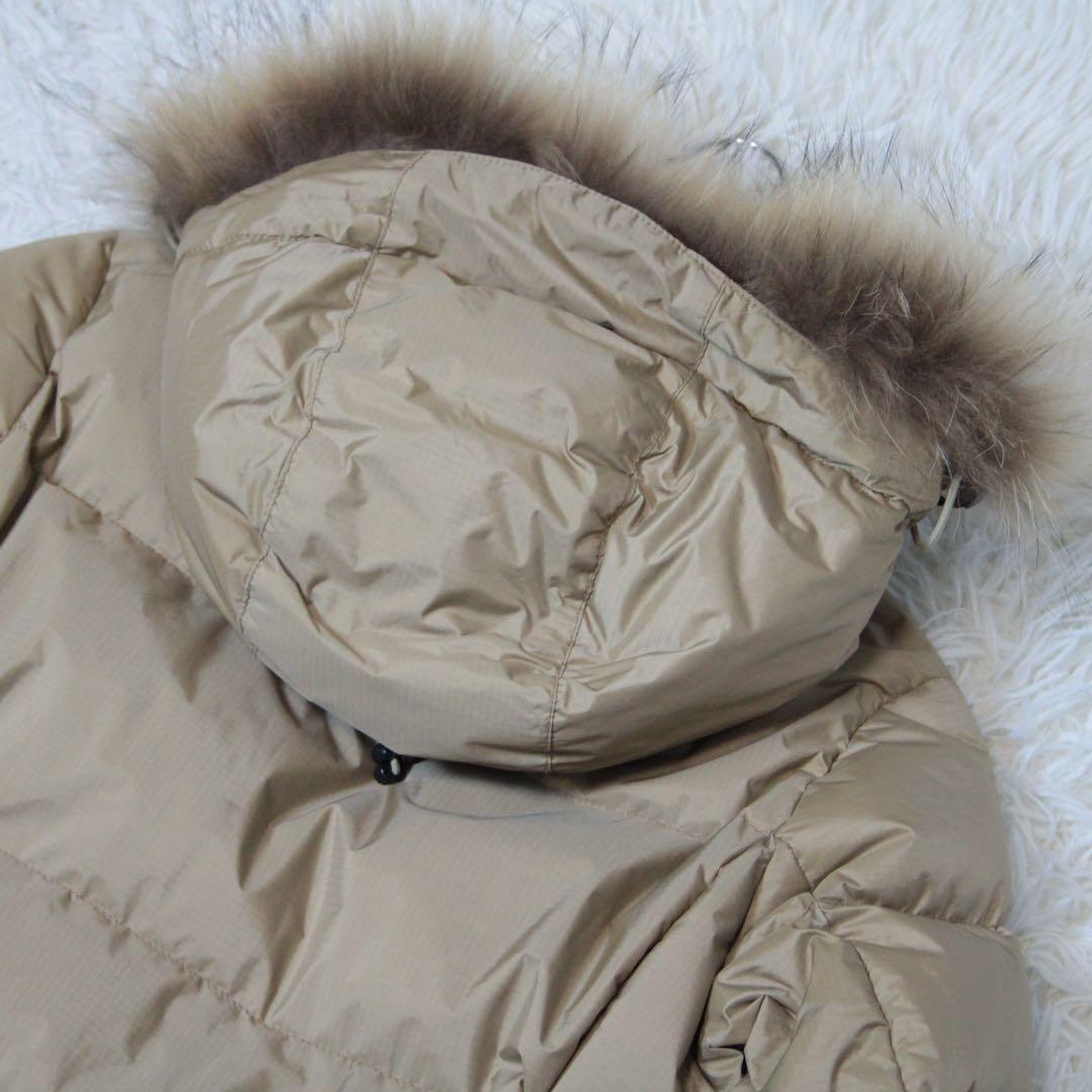 極美品 NANGA ナンガ オーロラテックス ダウンハーフコート ベージュ S