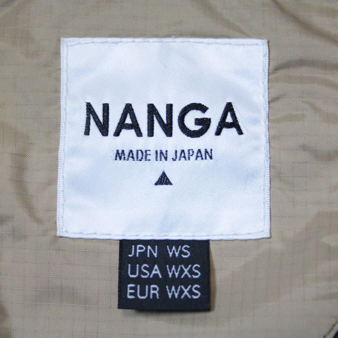 極美品 NANGA ナンガ オーロラテックス ダウンハーフコート ベージュ S