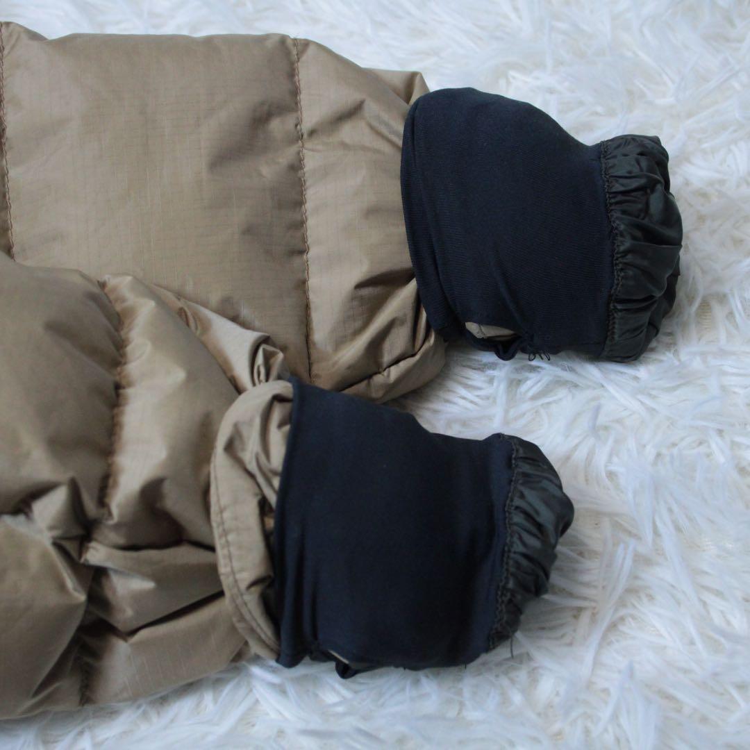 極美品 NANGA ナンガ オーロラテックス ダウンハーフコート ベージュ S