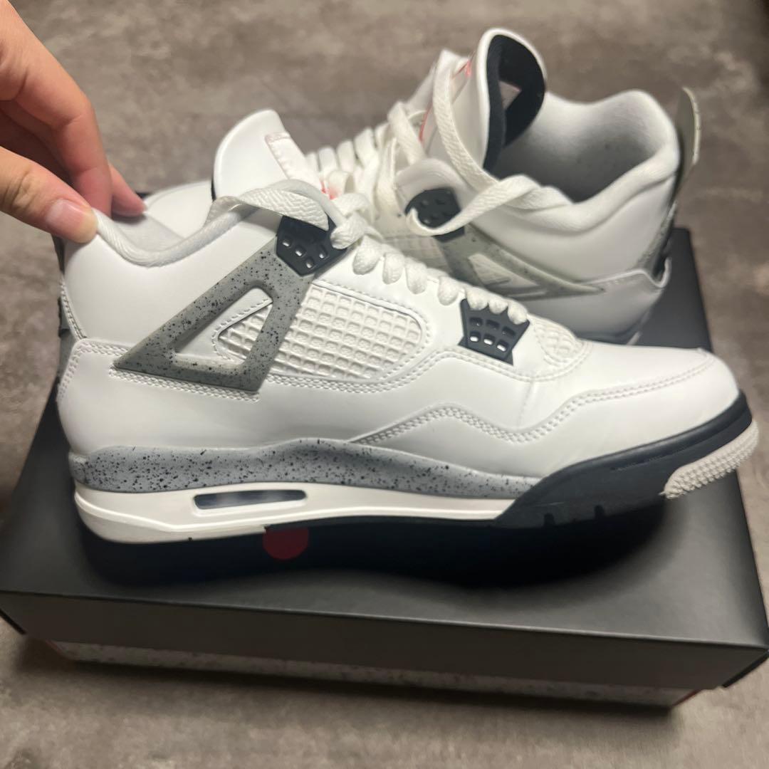 靴 Nike Air Jordan 4 White cement