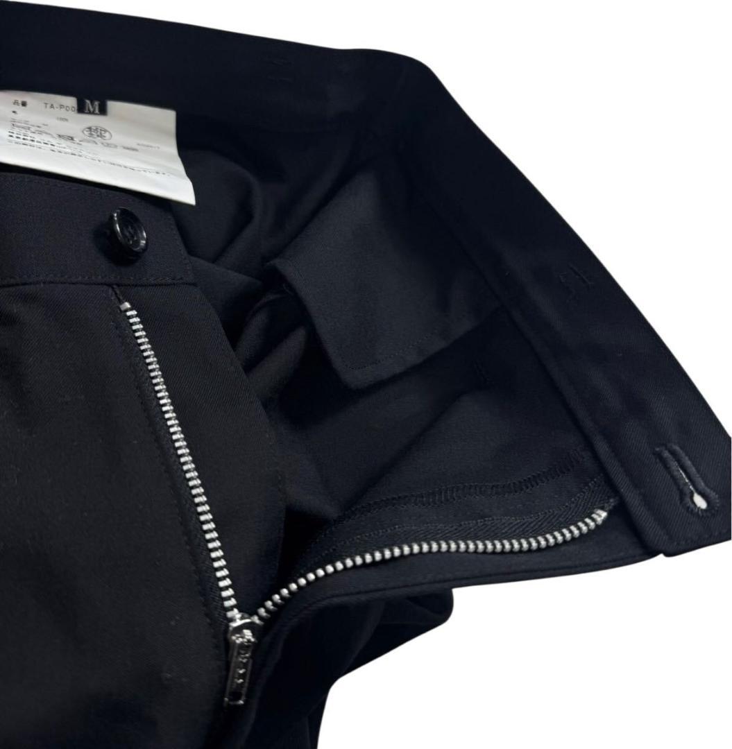 トリコ コムデギャルソン ウールギャバ ワイドパンツ ブラック M