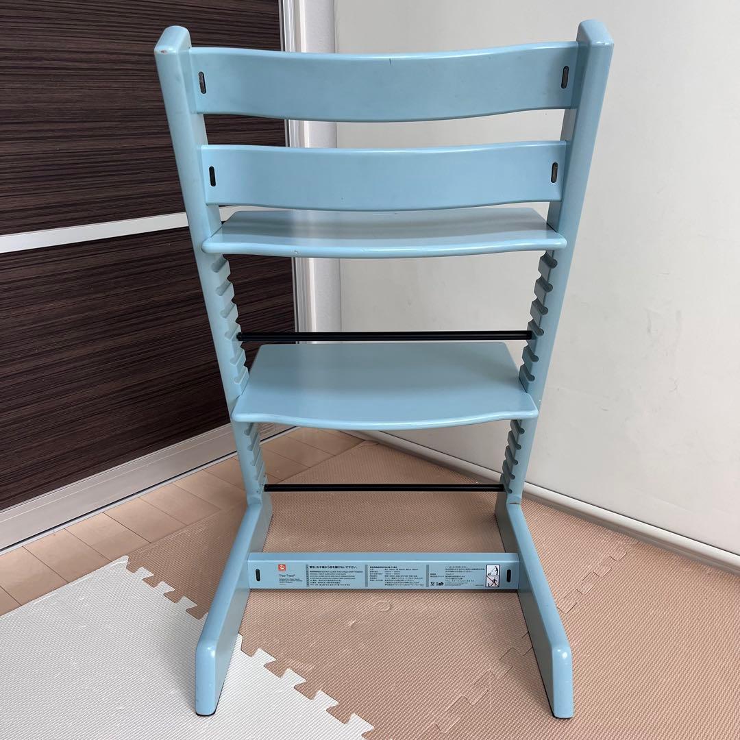シリアルNo6　ストッケ トリップトラップ ハイチェア アクアブルー