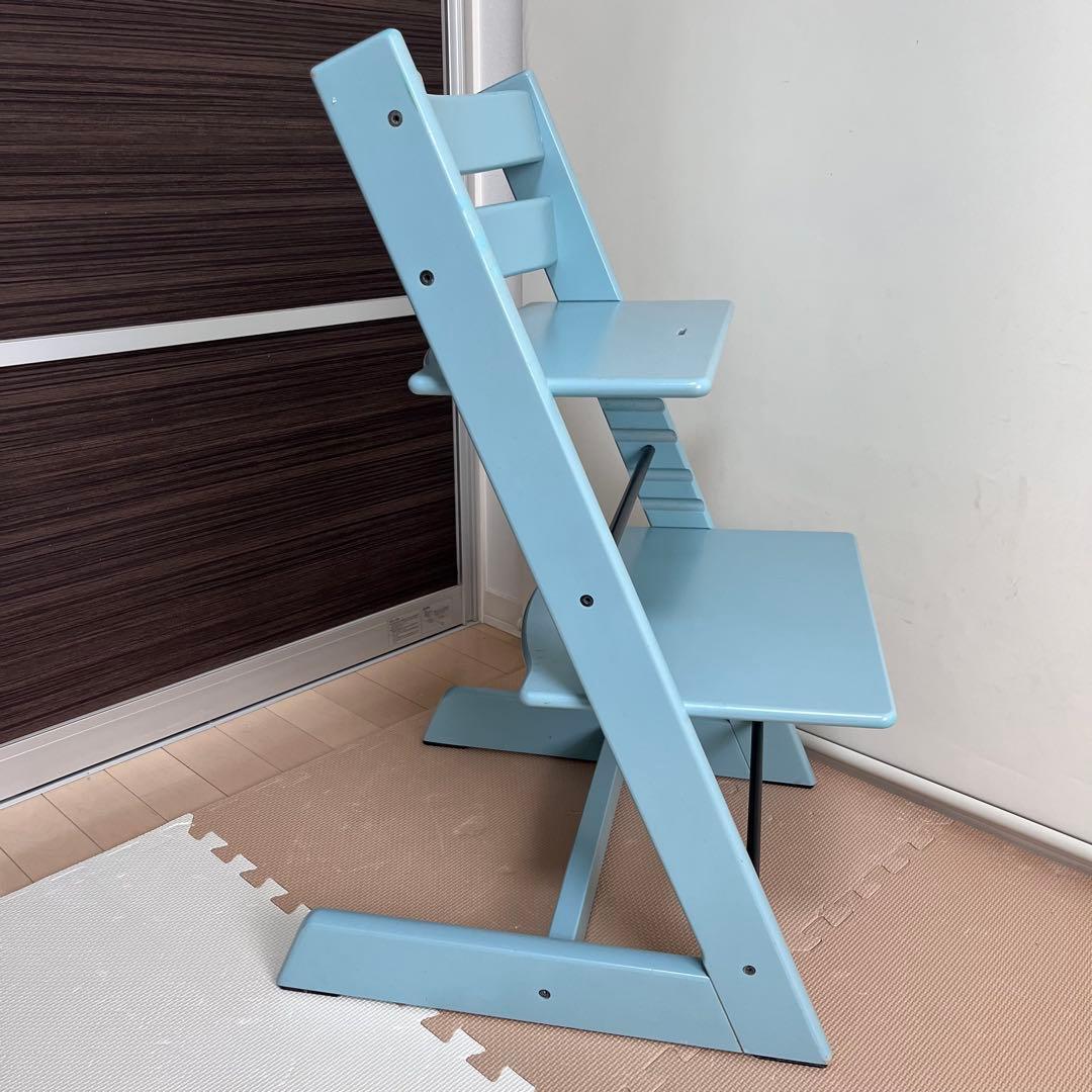 シリアルNo6　ストッケ トリップトラップ ハイチェア アクアブルー