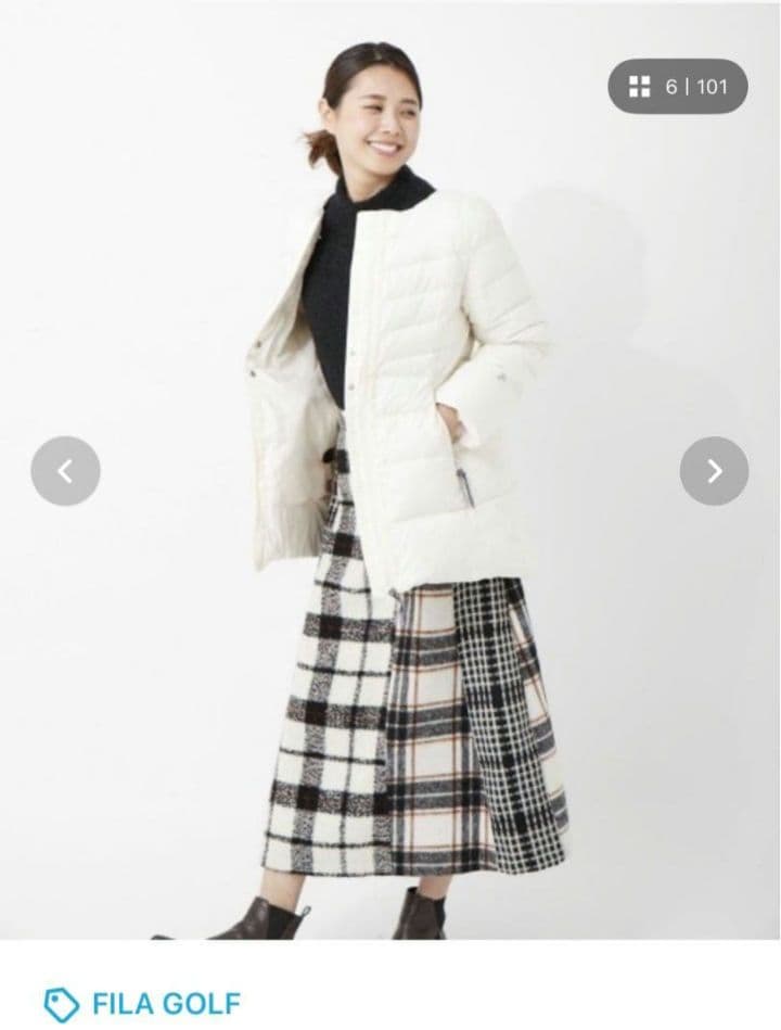 FILA ゴルフ ■プレミアムダウンコート■ Sサイズ ■ホワイト