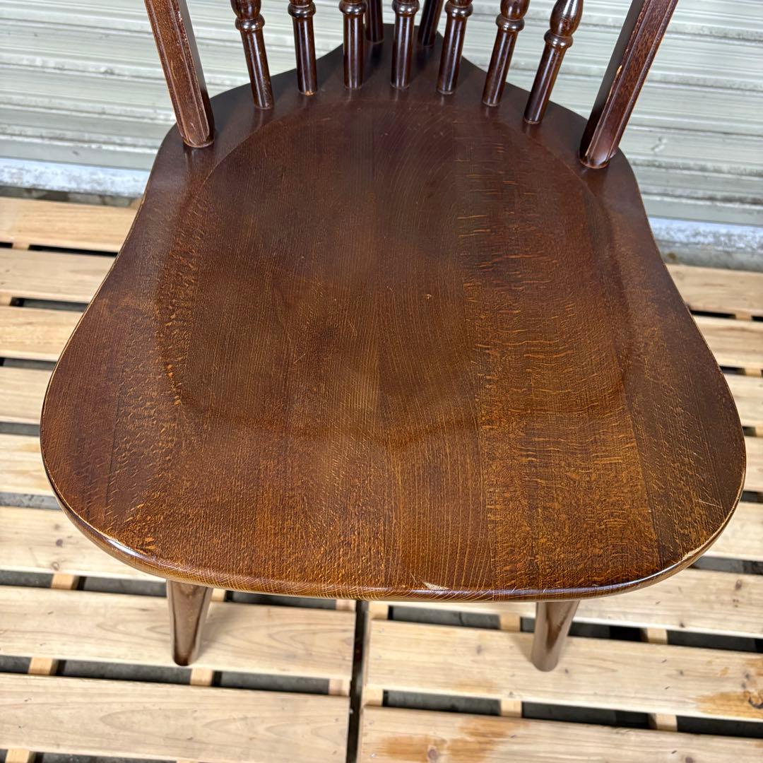 【送料込】秋田木工　ヴィンテージチェア　ダイニングチェア　椅子　アンティーク③