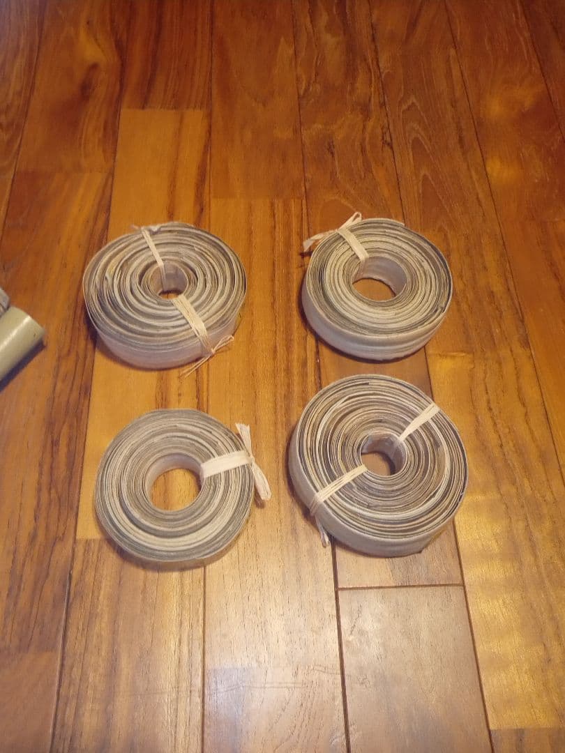 沖縄育ちのアダン葉ロール“25 Craft-Ⅵ~Ⅶ&竹製鞣し棒セット”