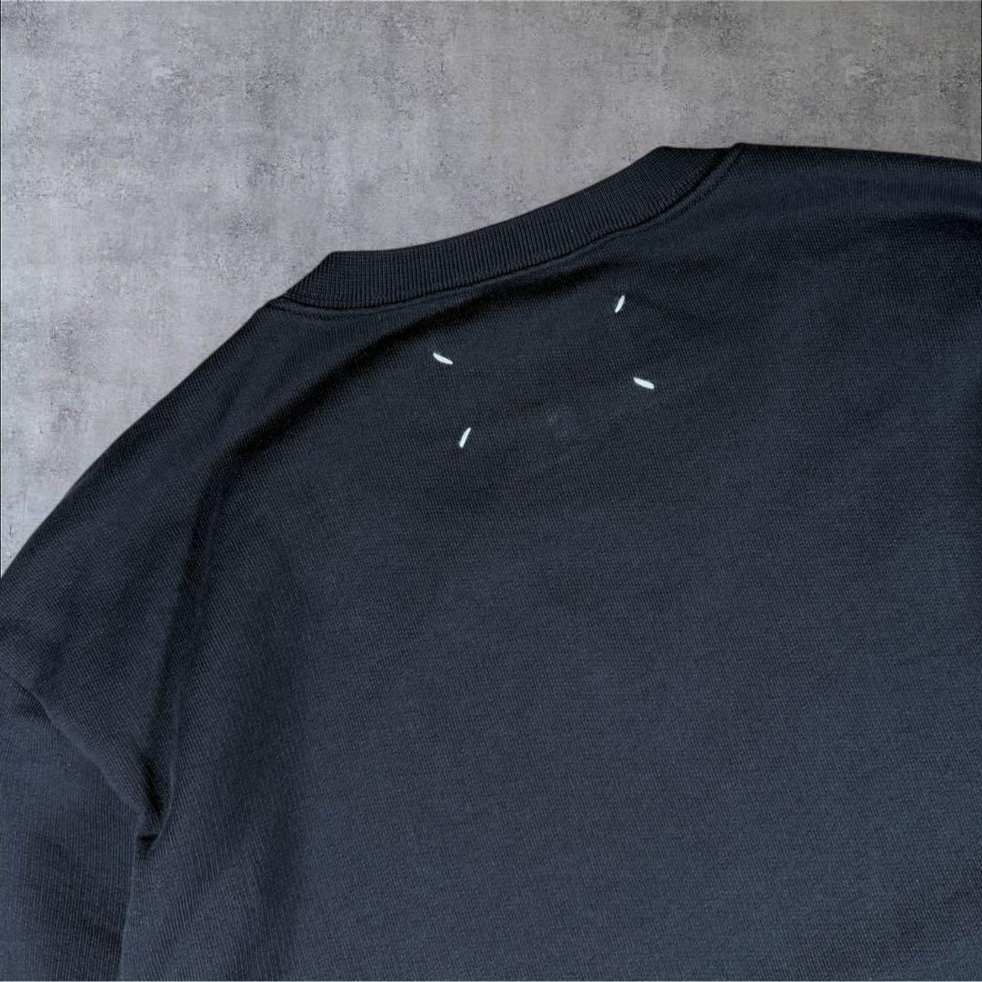 美品 Maison Margiela エルボーパッチスウェット 黒 マルジェラ