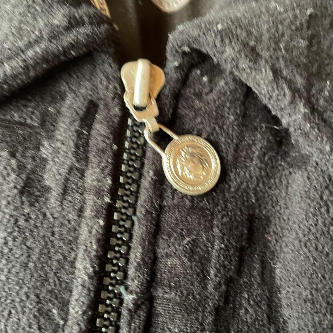 VERSACE ハーフコートジャケット XL ブラック