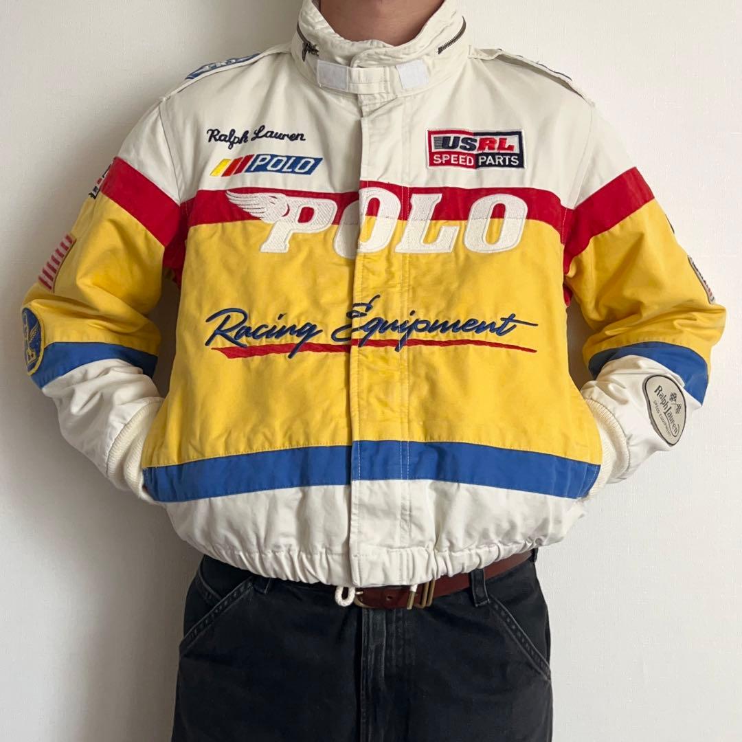 POLO RALPH LAUREN レーシングジャケット ワッペン 短丈 M