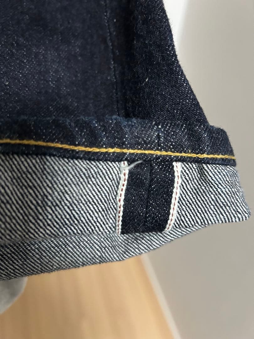 YAECA ヤエカ インディゴ ワイド テーパード デニム パンツ 34 14W