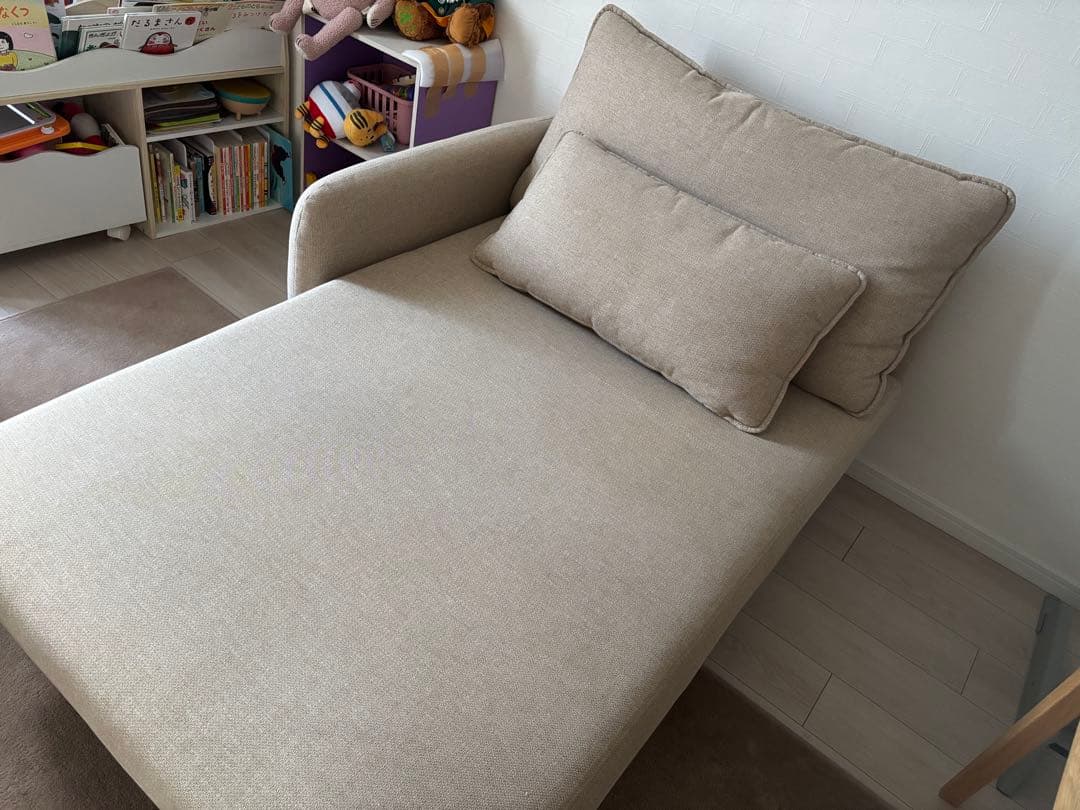 ベージュ N.Shield Fabric 1人掛けソファ