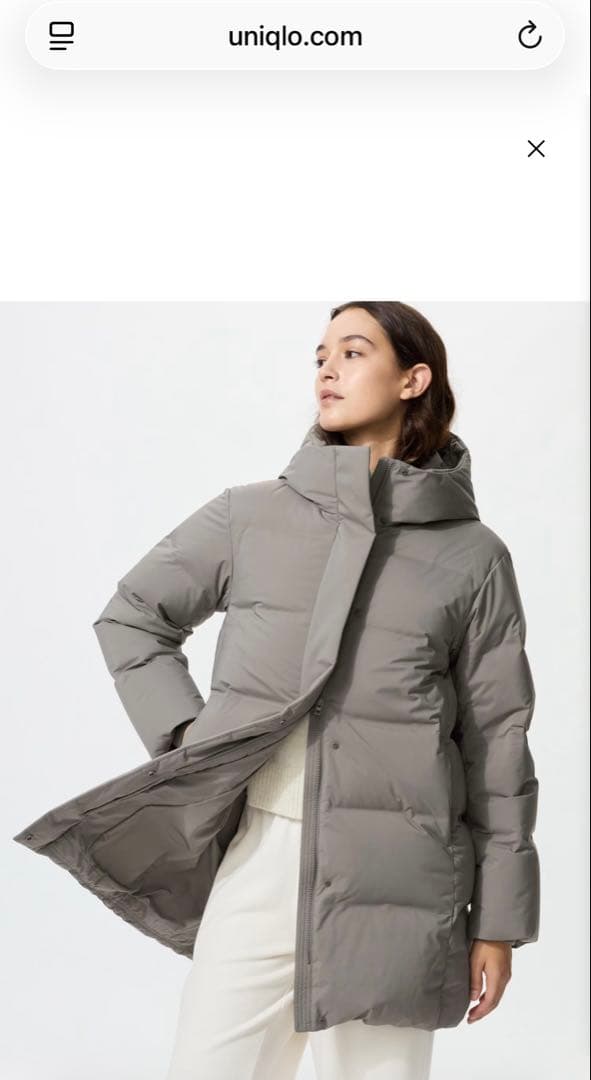 新品　ユニクロ　シームレスダウン　ショートコート