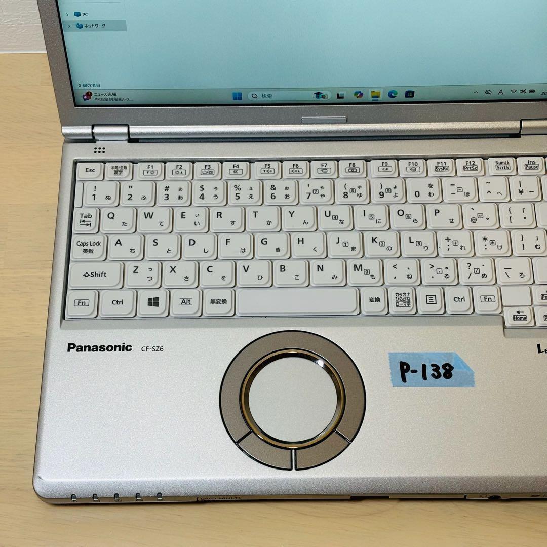 レッツノート PC Windows11 SSD DVD オフィス付き P-138