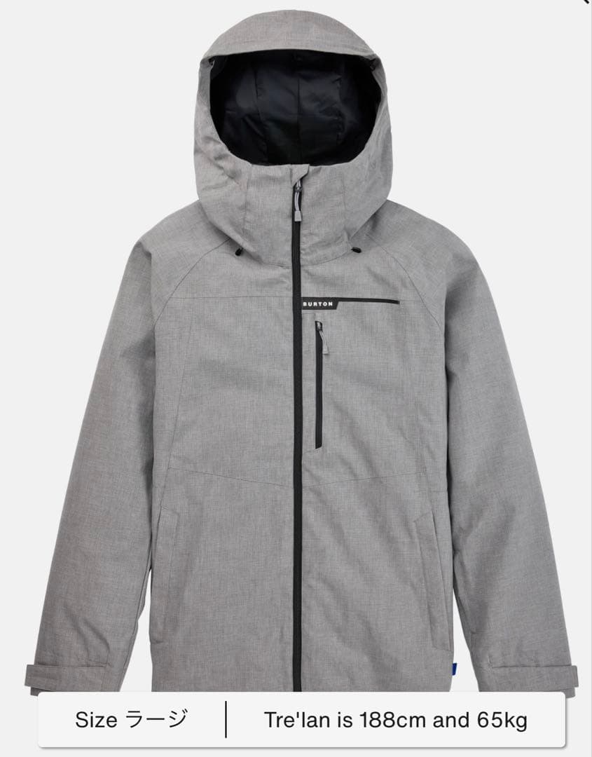 美品 BURTON Lodgepole ジャケット グレー バートン Mサイズ